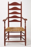 Painted Ladder Back Armchair - 9