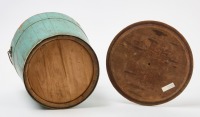 Lidded Pail in Blue Paint - 3