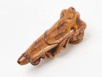 Folk Art Erotic Pottery Pipe - 3