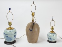 Three Pottery Lamps - 2