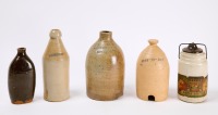 Antique Stoneware and Redware Lot - 3