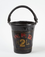 Connecticut Paint-Decorated Fire Bucket