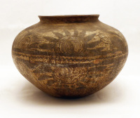 Early Pottery Olla with Sun
