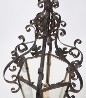 Iron Lantern Hanging Fixture - 2