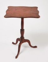 Painted Queen Anne Tip-Top Candle Stand