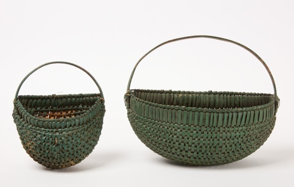 Two Painted Key Baskets