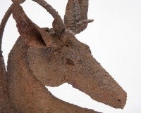 Brutalist Iron Stag Cocktail Table - 5