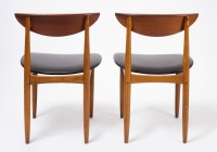 Pair Mid-Century Modern Teak Dining Chairs - 4