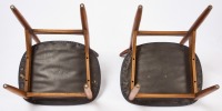 Pair Mid-Century Modern Teak Dining Chairs - 6