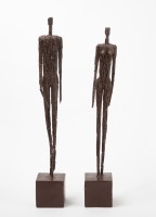 Pair of Brutalist Sculptures - Male and Female
