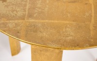 Pair of Round Gilt End Tables - 3