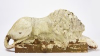 Cast Iron Painted Garden Lion - 3