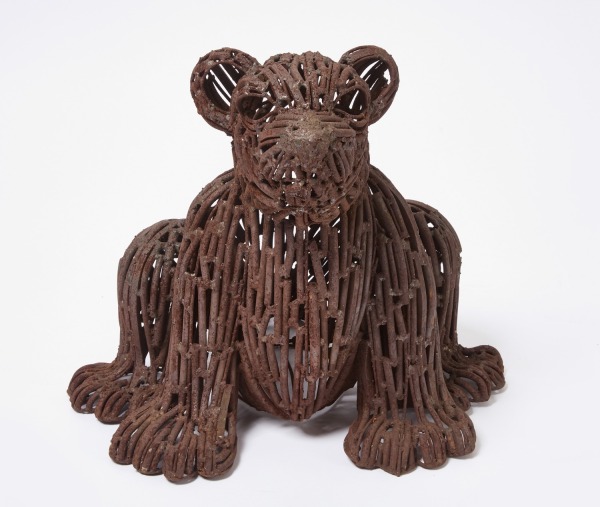 Brutalist Wire Figure Bear