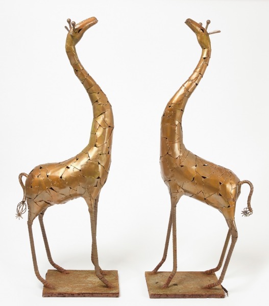 Pair of Brutalist Giraffes