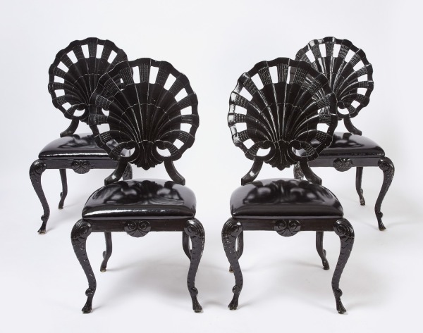 RTC Set of Four Post Modern Dining Chairs