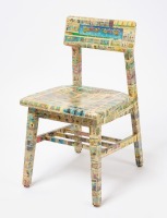 Chair with Sunday Comics