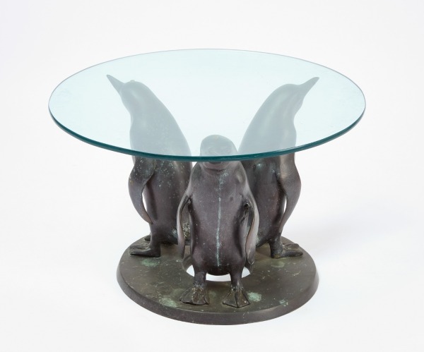 Bronze Triple Penguin Coffee Table