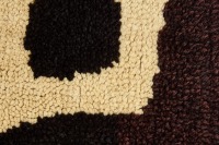 Modern Black and White Abstract Carpet - 2