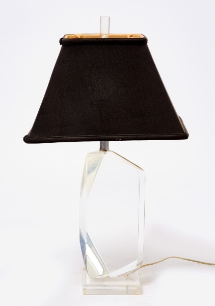 RTC Modern Lucite Table Lamp