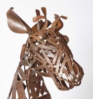 Over-Life-Size Rearing Horse Sculpture - 2