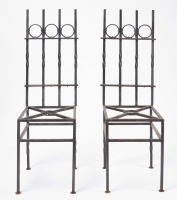 Set of Eight Wrought Iron Chairs - 3