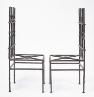 Set of Eight Wrought Iron Chairs - 4