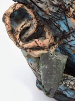 Judy Moonelis Studio Pottery Sculpture of Head With Hidden Faces - 14