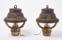 Pair of Metal Hanging Lanterns - 2
