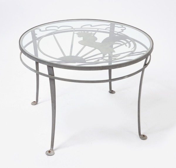 Modern Iron Patio Table