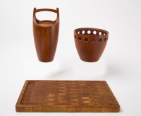 Dansk Salad Bowl, Ice Bucket, and Cutting Board