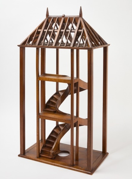 Compagnons Architectural Model of Roof and Stairs