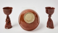 Gay Schempp - Studio Pottery Bowl and Pair of Chalices - 2