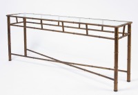 Faux Bamboo Console Table
