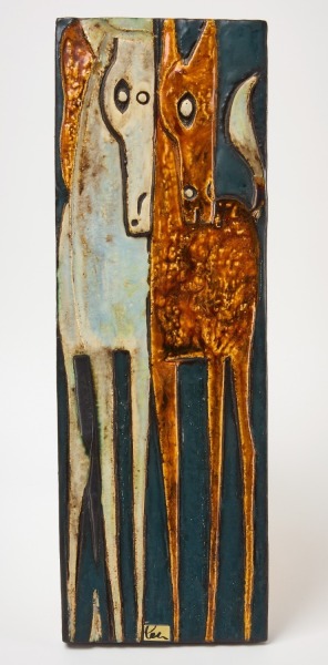 Helmut Schaffenacher - Wall Plaque with Horses