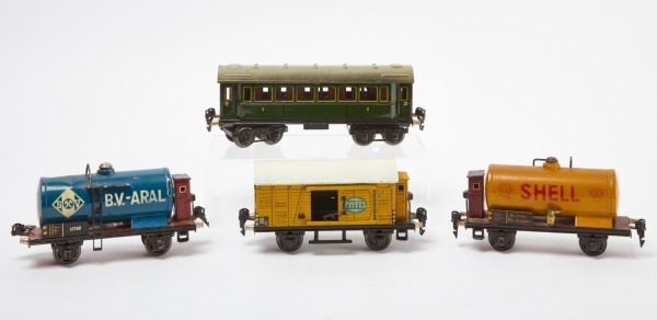 Four Marklin Train Cars - Kesselwagen and Others