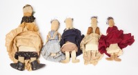 Group of Five Rag Dolls - 6