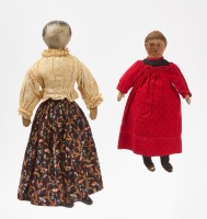 Two Painted Rag Dolls