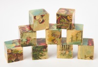 McLoughlin Bros. Kriss Kringle Picture Cubes - 3