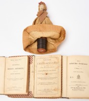 Three Fabric Covered Books and Clay-Pipe Doll - 4