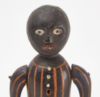 Two Black Folk Art Dancing Dolls - 2