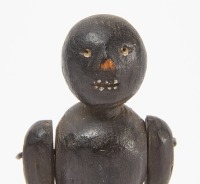 Two Black Folk Art Dancing Dolls - 3