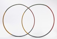 Pair of Painted Victorian Rolling Hoops - 2