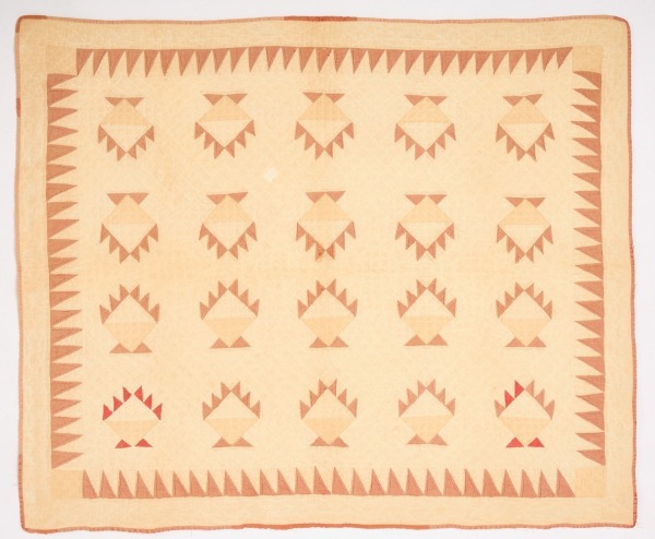 Crib Quilt with Basket of Chips Pattern