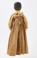 Painted Wooden Doll with Original Clothing - 3