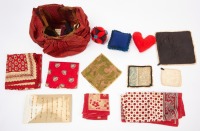 Group of Early Textiles and Sewing Materials - 3
