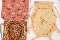 Group of Early Fabric Pouches - 2