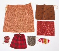 Group of Early Fabric Pouches