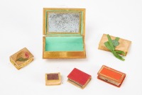 Group of Miniature Book Pin Cushions and Trinket Box - 2