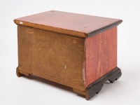 Miniature Painted Blanket Chest - 4