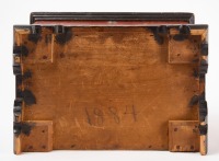 Miniature Painted Blanket Chest - 5
